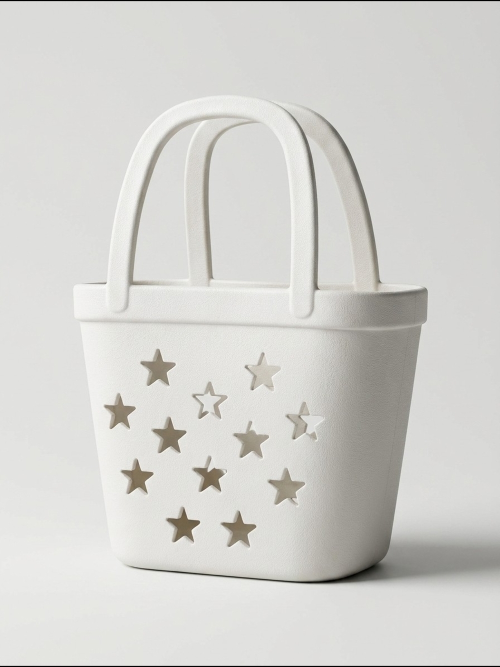 White‎ Star Cutout Everyday Tote
